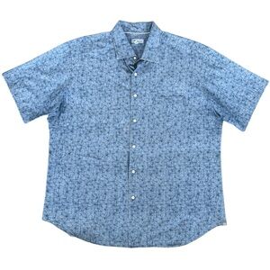 Peter Millar Men’s S/S Floral Button Down Hawaiian Shirt Size XXL Casual Beach